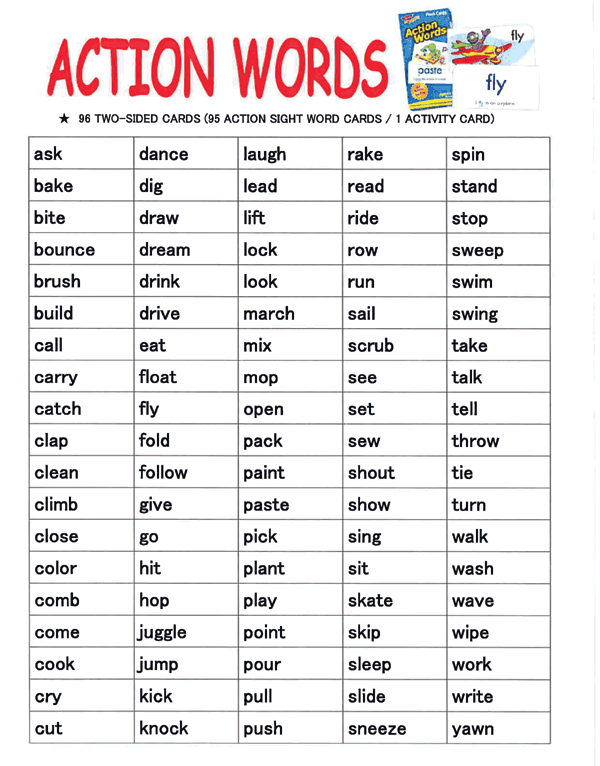 Km356 Action Words T こども英語教材 Kids Mart